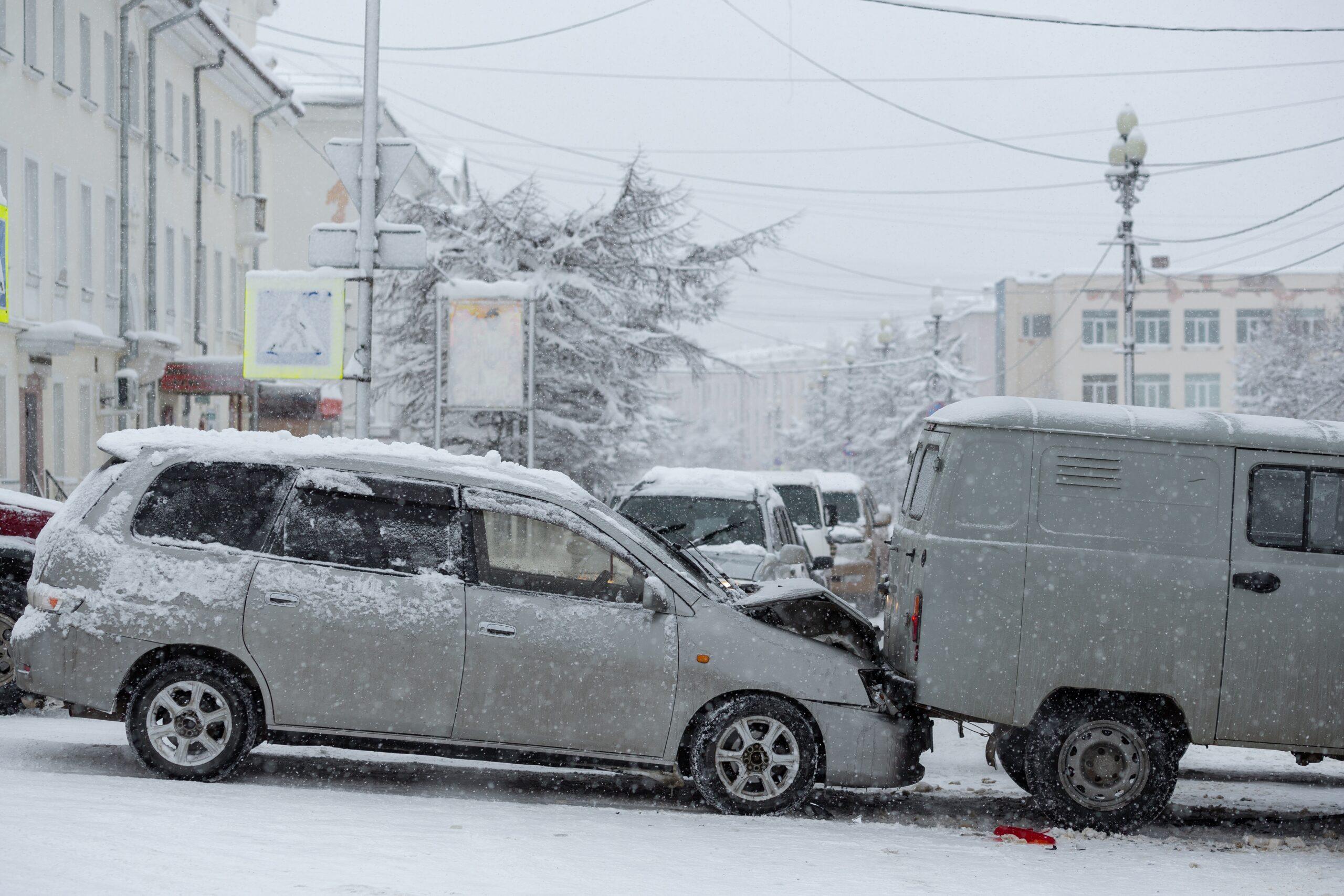 Winter car crashes