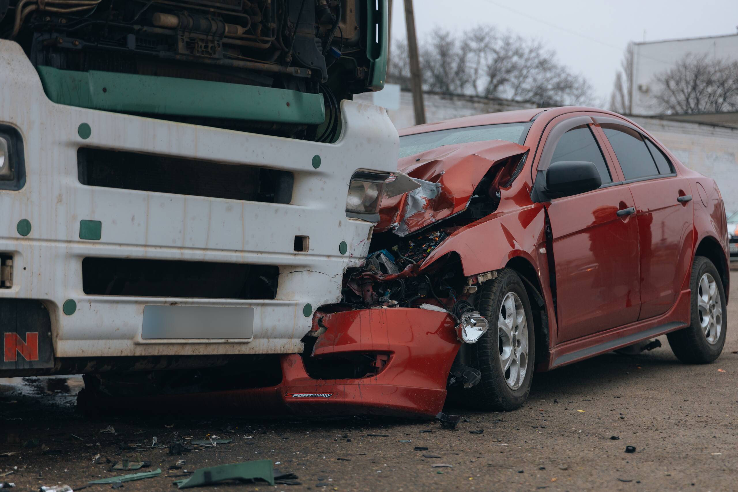 Passenger vehicle underride accident involving a semi-truck on I-15 in Provo.