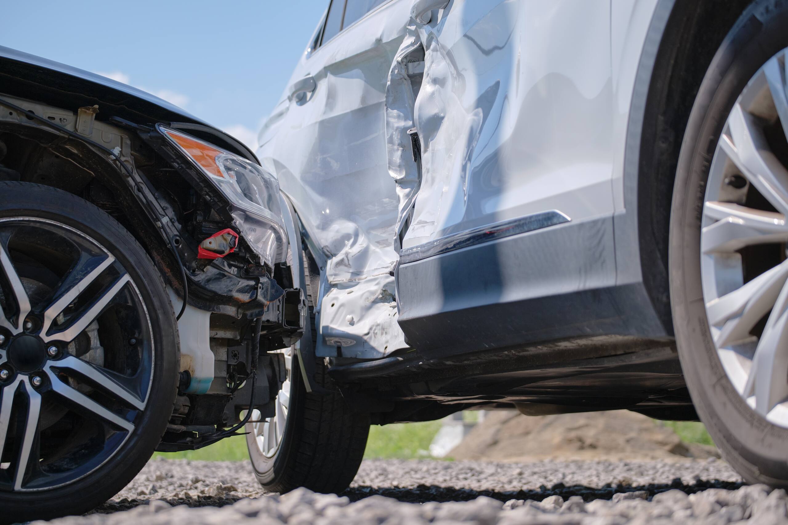 T-bone collision at a Midvale intersection like State Street causing severe side-impact vehicle damage.