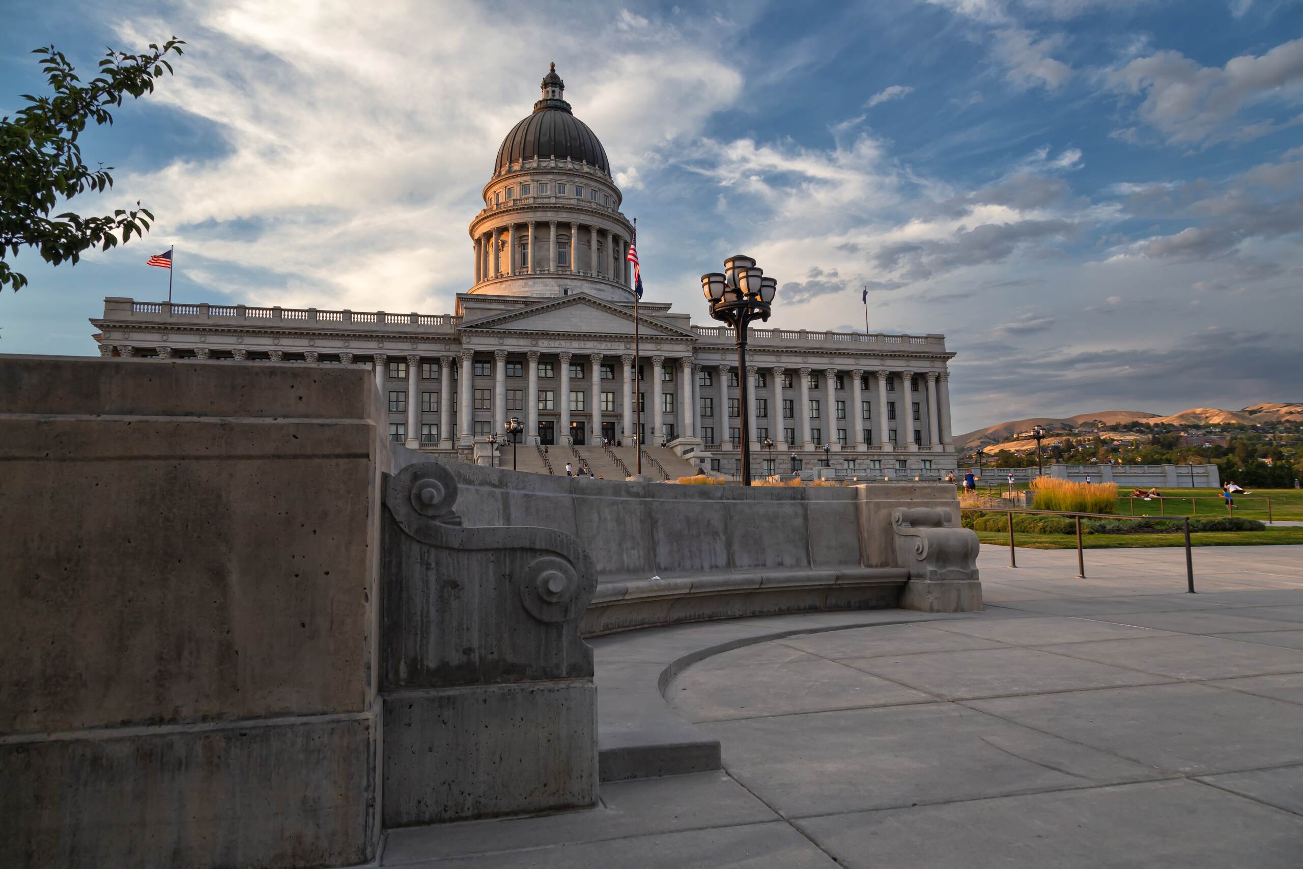 The Utah State Capitol, representing the legal jurisdiction for a wrongful death lawsuit in Salt Lake City.