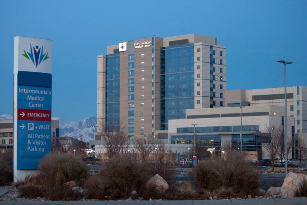Intermountain Medical Center building in Utah related to wrongful death claims and emergency medical treatment